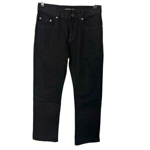 John Varvatos Star USA Womens 16R/28W Black Washed Denim Mid Rise Jeans